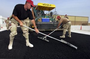 asphalt road construction